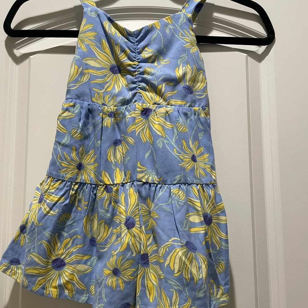 Tommy Bahama Sunflower Blue and Yellow Kids Dress